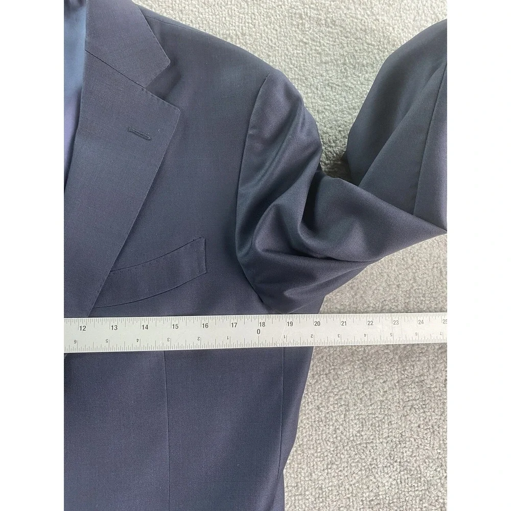 SuitSupply Suit Jacket 38 R Blue Wool Vitale Barberis Canonico Napoli Designer